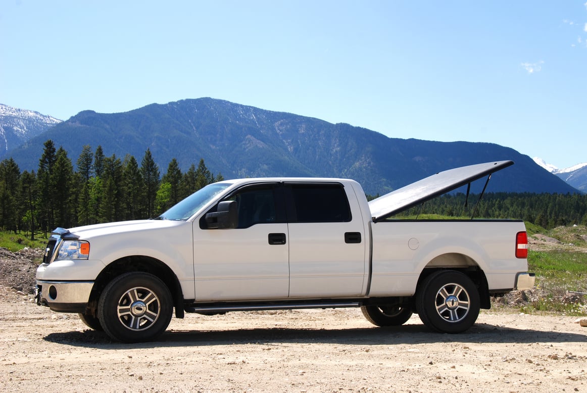 White Pick-up Truck